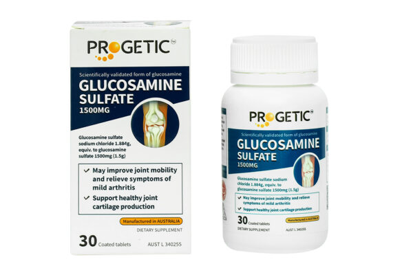 Progetic Glucosamine Sulfate tăng tiết dịch, giảm đau khớp