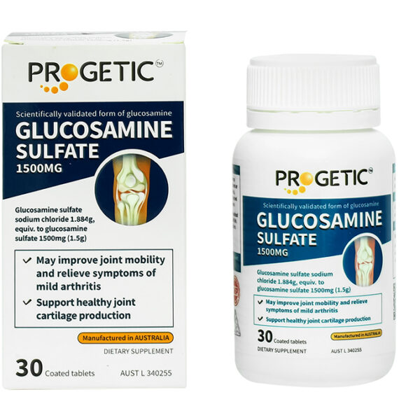 Progetic Glucosamine Sulfate tăng tiết dịch, giảm đau khớp