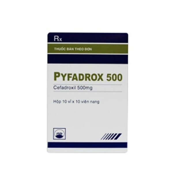 Thuốc kháng sinh Pyfadrox 500 mg