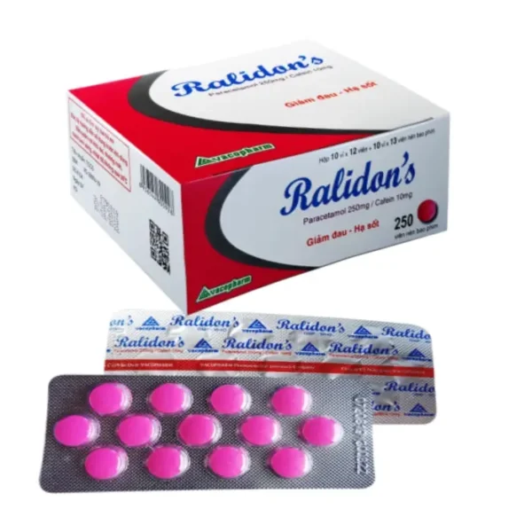 Ralidons Vacopharm 10 vỉ x 12 viên + 10 vỉ x 13 viên – Thuốc giảm đau