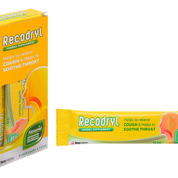 Siro Recodryl hỗ trợ giảm ho, đau rát họng