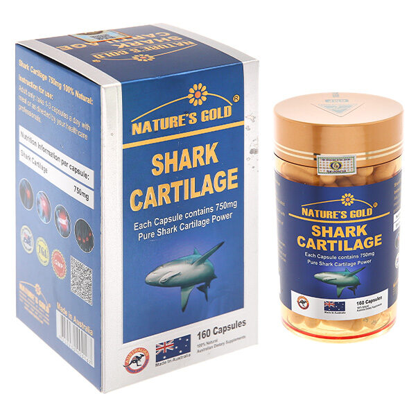Sụn cá mập Nature's Gold Shark Cartilage chống lão hóa xương, sụn