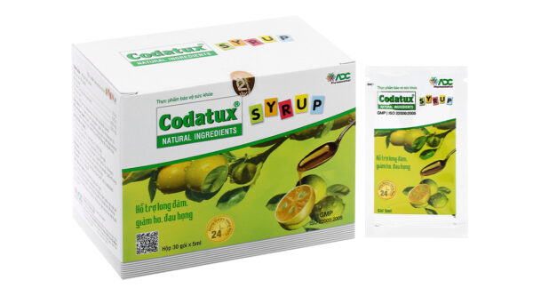 Codatux Syrup hỗ trợ giảm ho, đau rát họng