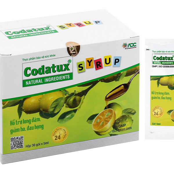 Codatux Syrup hỗ trợ giảm ho, đau rát họng