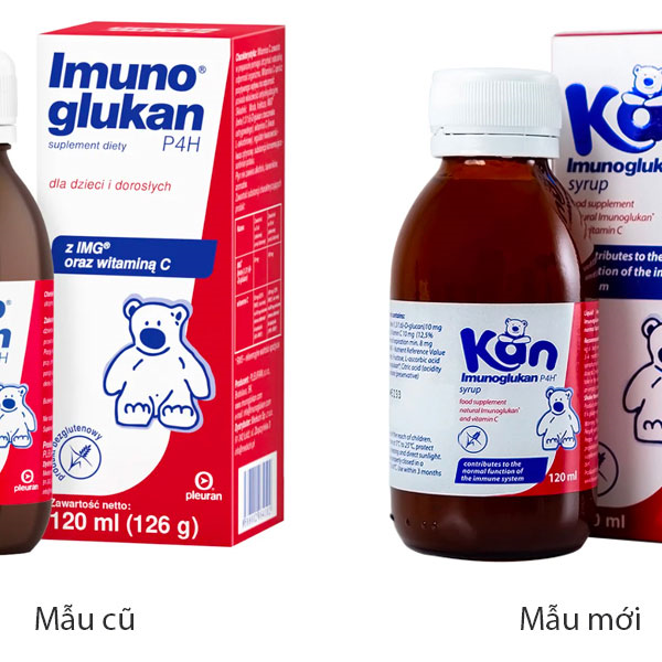 Siro Kan Imunoglukan P4H hỗ trợ tăng đề kháng cho bé