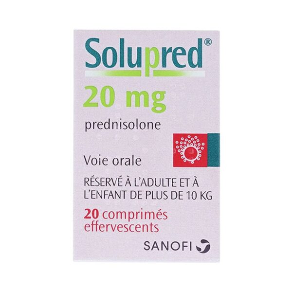 Thuốc Sanofi Solupred 20mg, Chai 20 viên