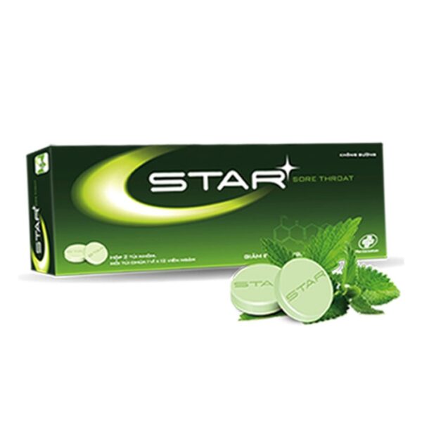 OPV Star Sore Throat viên ngậm giảm đau họng