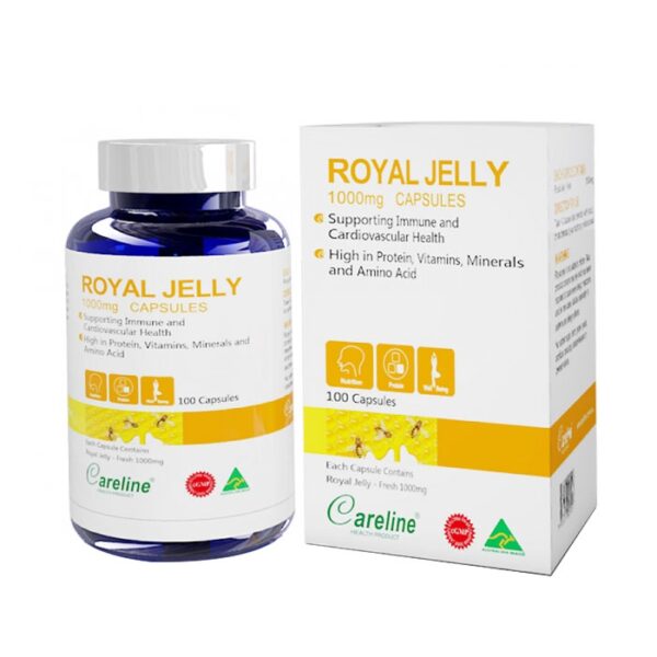 Sữa ong chúa Careline Royal Jelly, Chai 100 viên