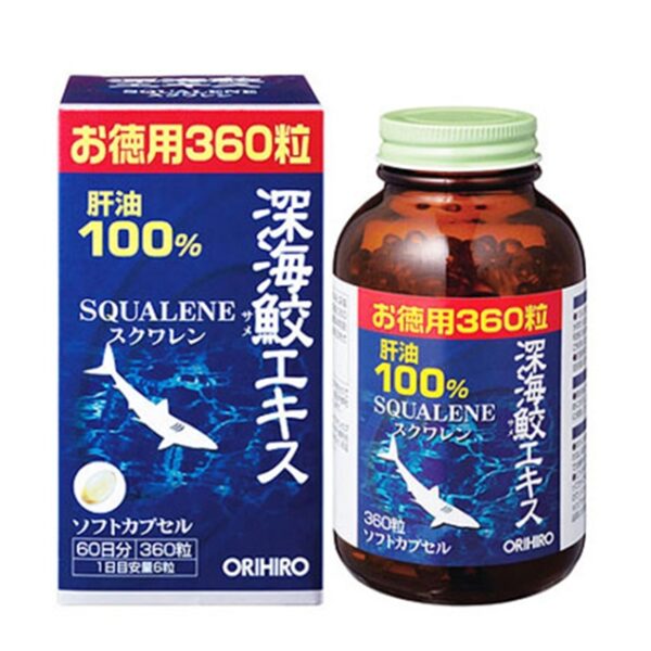 Tpbvsk Sụn cá mập Orihiro Squalene Nhật Bản | Chai 360 viên