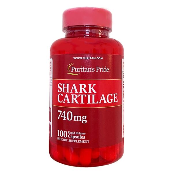Sụn Vi Cá Mập Shark Cartilage Puritan's Pride 740mg, 100 viên