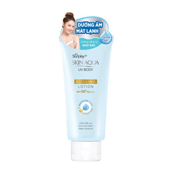 Sunplay Skin Aqua UV Body Cooling Lotion Rohto Mentholatum 150g - Lotion chống nắng