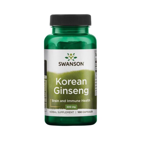 Tpbvsk nhân sâm Swanson Korean Ginseng 500mg, Chai 100 viên