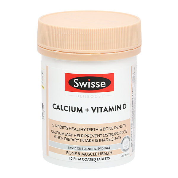 Swisse Ultiboost Calcium + Vitamin D giúp xương chắc khỏe