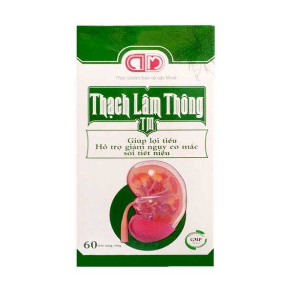 Thạch Lâm Thông hỗ trợ điều trị sỏi thận, Hộp 60 viên