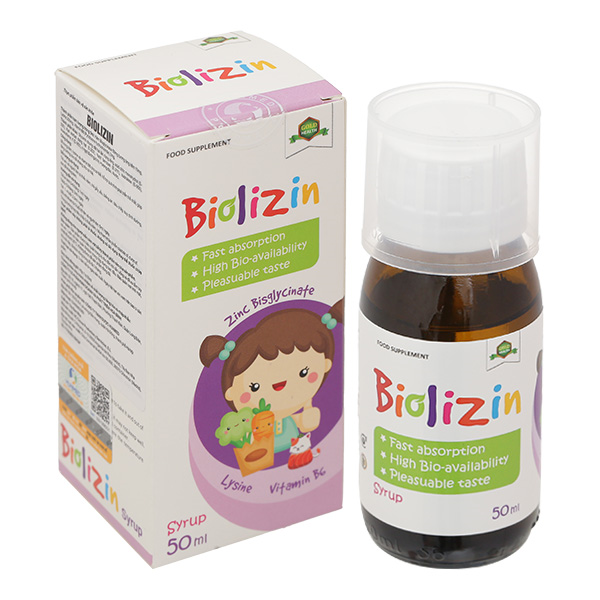 Siro Biolizin giúp tăng cường sức đề kháng cho cơ thể