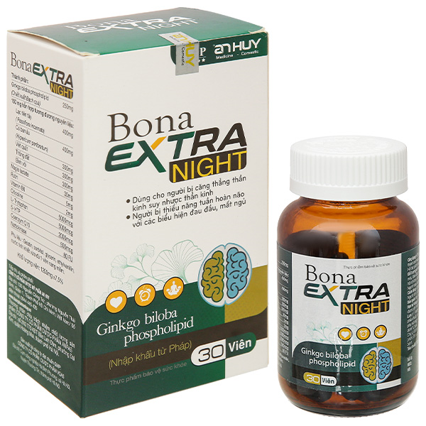 Bona Extra Night hỗ trợ hoạt huyết, tăng cường tuần hoàn máu não