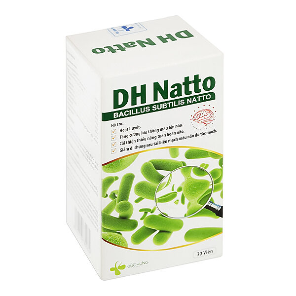 DH Natto hỗ trợ hoạt huyết, giúp tăng cường lưu thông máu lên não