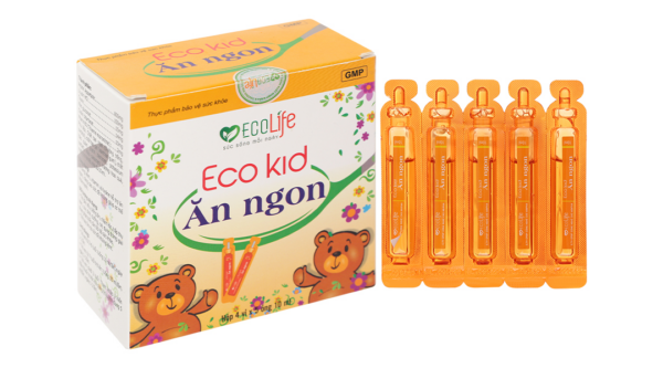 Siro Eco Kid Ăn Ngon bổ sung kẽm, vitamin và lysine hỗ trợ ăn ngon