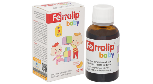 Dung dịch Ferrolip Baby giúp giảm nguy cơ thiếu máu do thiếu sắt