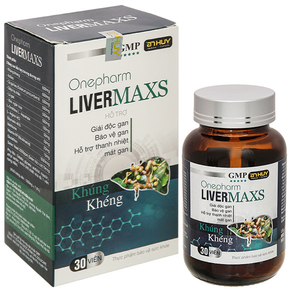 Onepharm LiverMaxs hỗ trợ thanh nhiệt, mát gan, giải độc gan