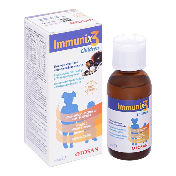 Siro Immunix3 Children hỗ trợ tăng cường đề kháng