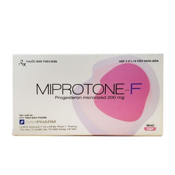 Thuốc cân bằng hóc môn Miprotone-F 200mg 30 viên