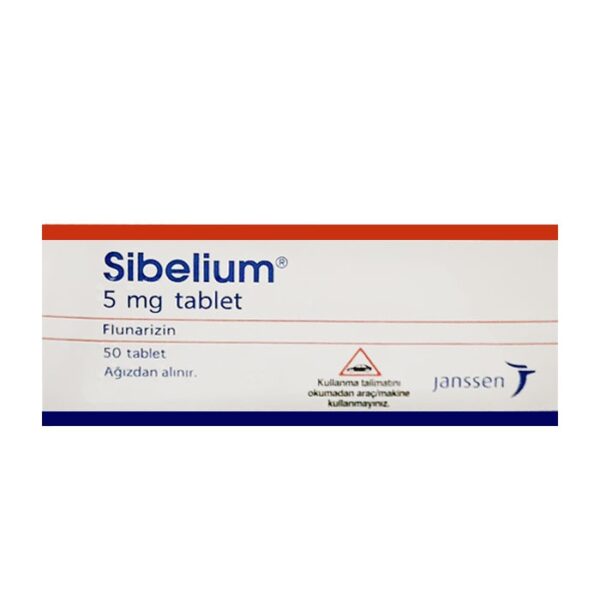 Thuốc điều trị đau đầu, chóng mặt Janssen Sibelium 5mg 50 viên