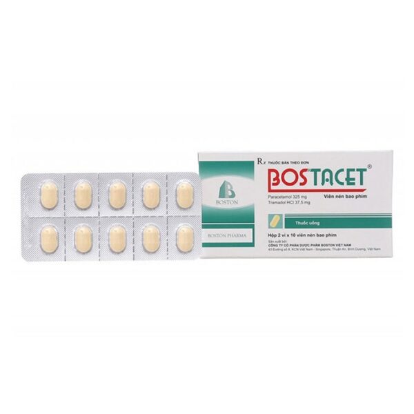 Bostacet 325mg/37,5mg Boston , Hộp 20 viên