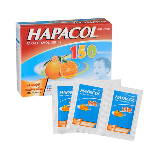 Thuốc Hapacol 150 DHG | Hộp 24 gói x 1,5 g