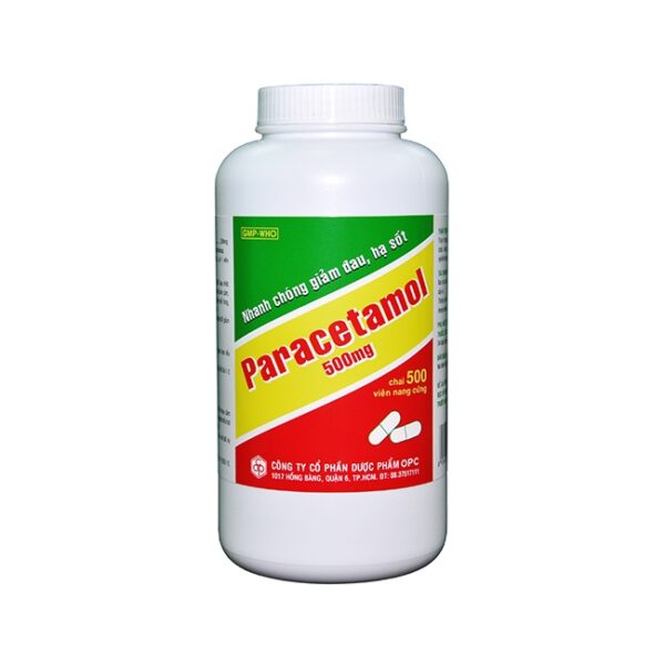 Thuốc giảm đau hạ sốt Paracetamol 500Mg | Hộp 10 vỉ x 10 viên