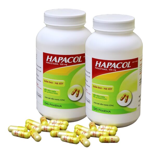 Thuốc Hapacol 500mg DHG, Chai 100 viên