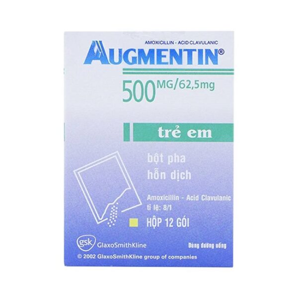 Thuốc kháng sinh Augmentin 500mg/62.5mg - Amoxicillin 500mg