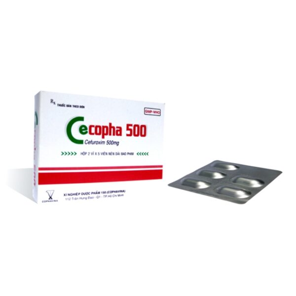 Thuốc kháng sinh CECOPHA 500 - Cefuroxim 500mg