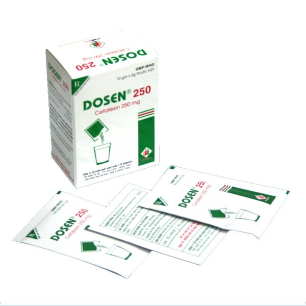 Thuốc kháng sinh Dosen 250mg Domesco (Gói)