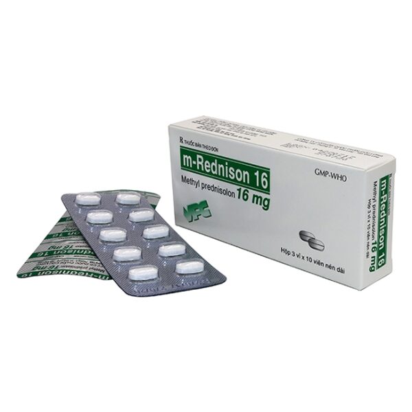 VPC m-Rednison 16mg, Hộp 30 viên