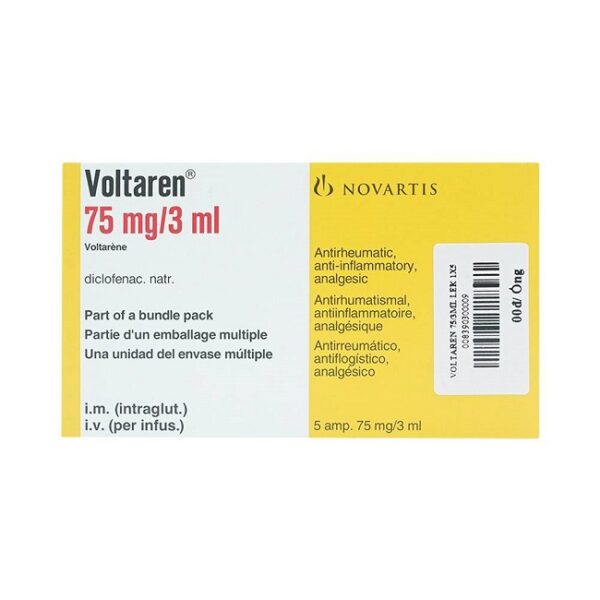 Thuốc kháng viêm Voltaren 75Mg/3Ml