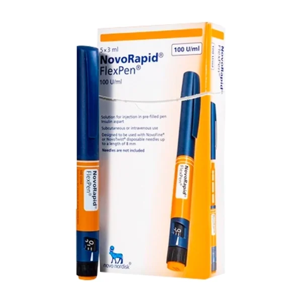 Novorapid FlexPen 100UI/ml Novo Nordisk 5 cây x 3ml - Bút tiêm kiểm soát đường huyết