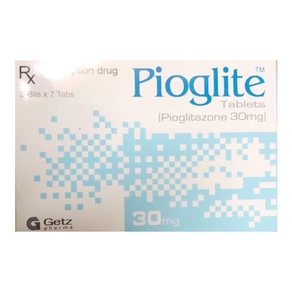 Thuốc Pioglite 30mg, Hộp 2 vỉ x 7 viên