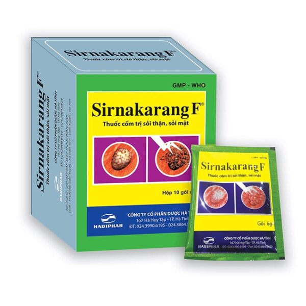 Thuốc Sirnakarang F, Hộp 10 gói x 6g