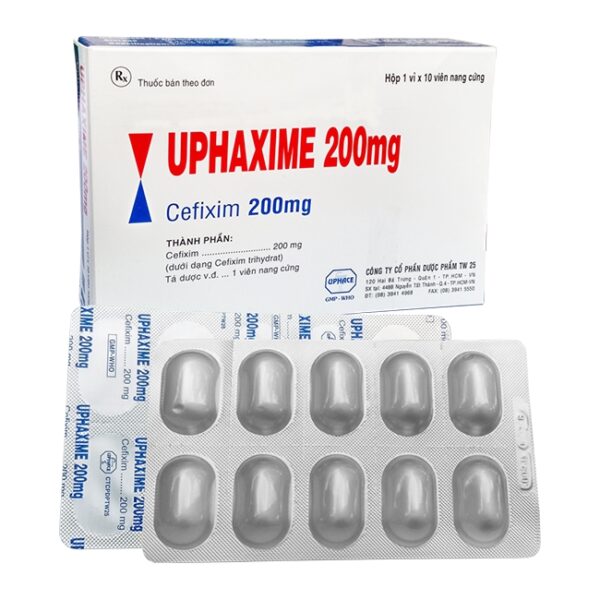 Thuốc UPHAXIME 200mg TW25, Hộp 10 viên