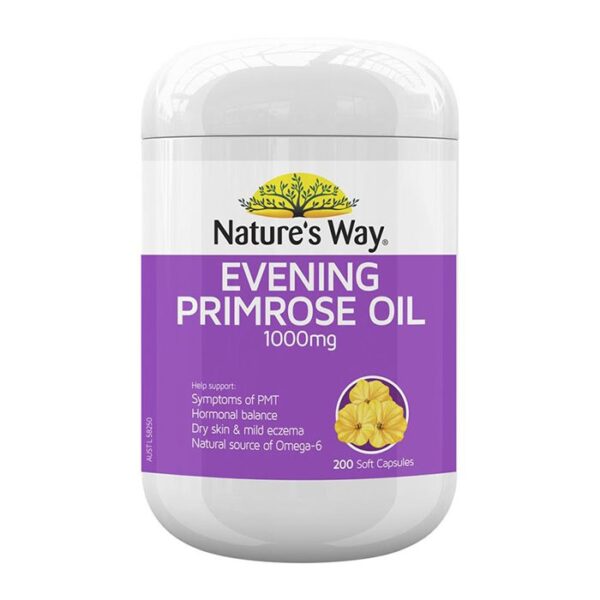 Tinh Dầu Hoa Anh Thảo Nature's Way Evening Primrose Oil 1000mg, 200 viên