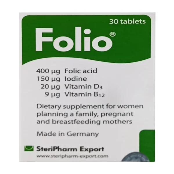 Tpbvsk cho bà bầu Folio 400mg