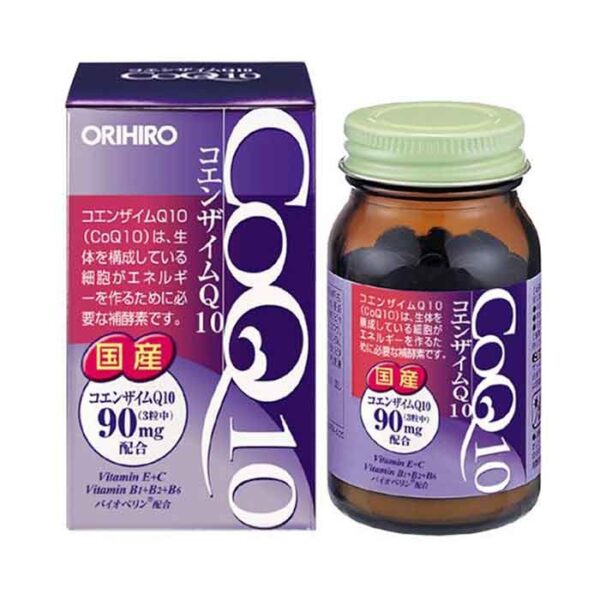 Tpbvsk tim mạch Orihiro CoQ10 90mg, Hộp 90 viên