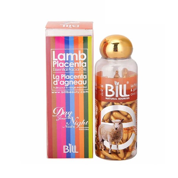 Viên bôi nhau thai cừu và sữa ong chúa Bill Natural Sources Lamp Placenta, Royal Jelly with Vitamin E, Chai 100 viên