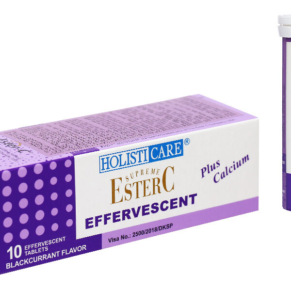 Viên sủi HolistiCare Ester C vị việt quất hỗ trợ tăng đề kháng