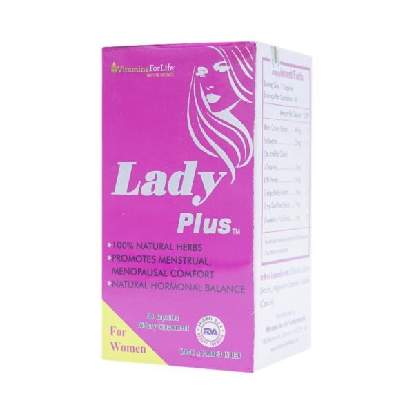 Viên uống cân bằng nội tiết tố Lady Plus, Chai 60 viên