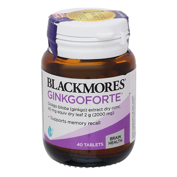 Blackmores Ginkgoforte hỗ trợ tuần hoàn máu não