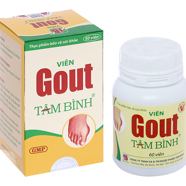 Viên Gout Tâm Bình hỗ trợ giảm triệu chứng đau do gout