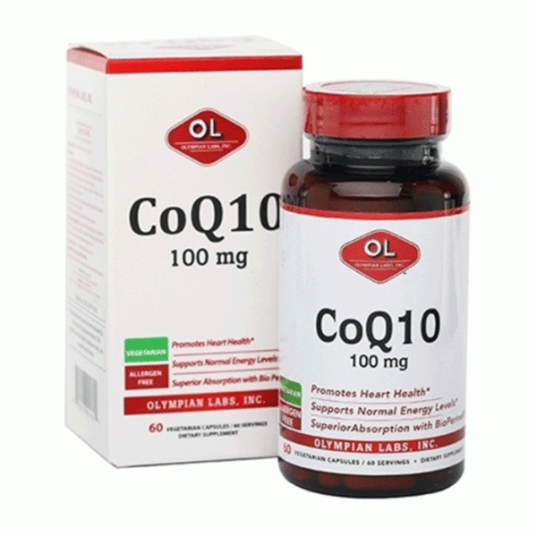 Viên uống hỗ trợ tim mạch Olympian Labs CoQ10 100mg, Lọ 60 viên