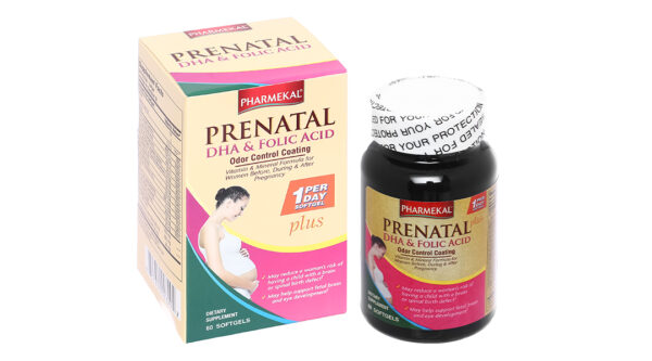 Pharmekal Prenatal DHA & Folic Acid bổ sung vitamin cho bà bầu